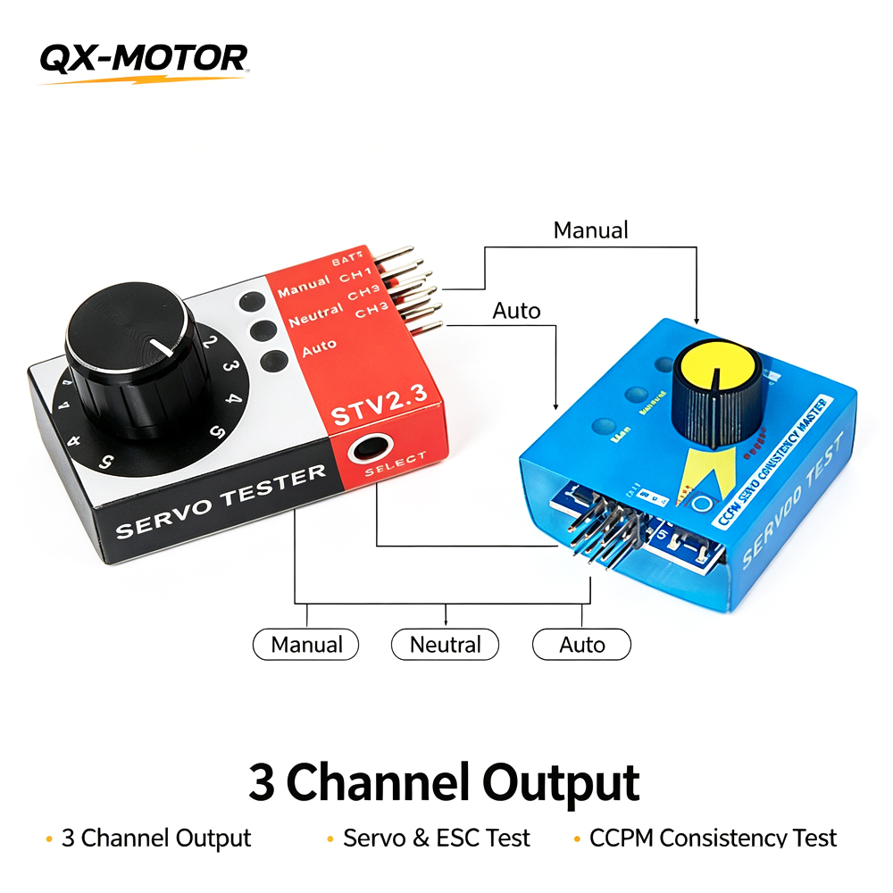 RC Servo Tester 3 Channel CCPM - Rc Helicopter Battery recension och pris